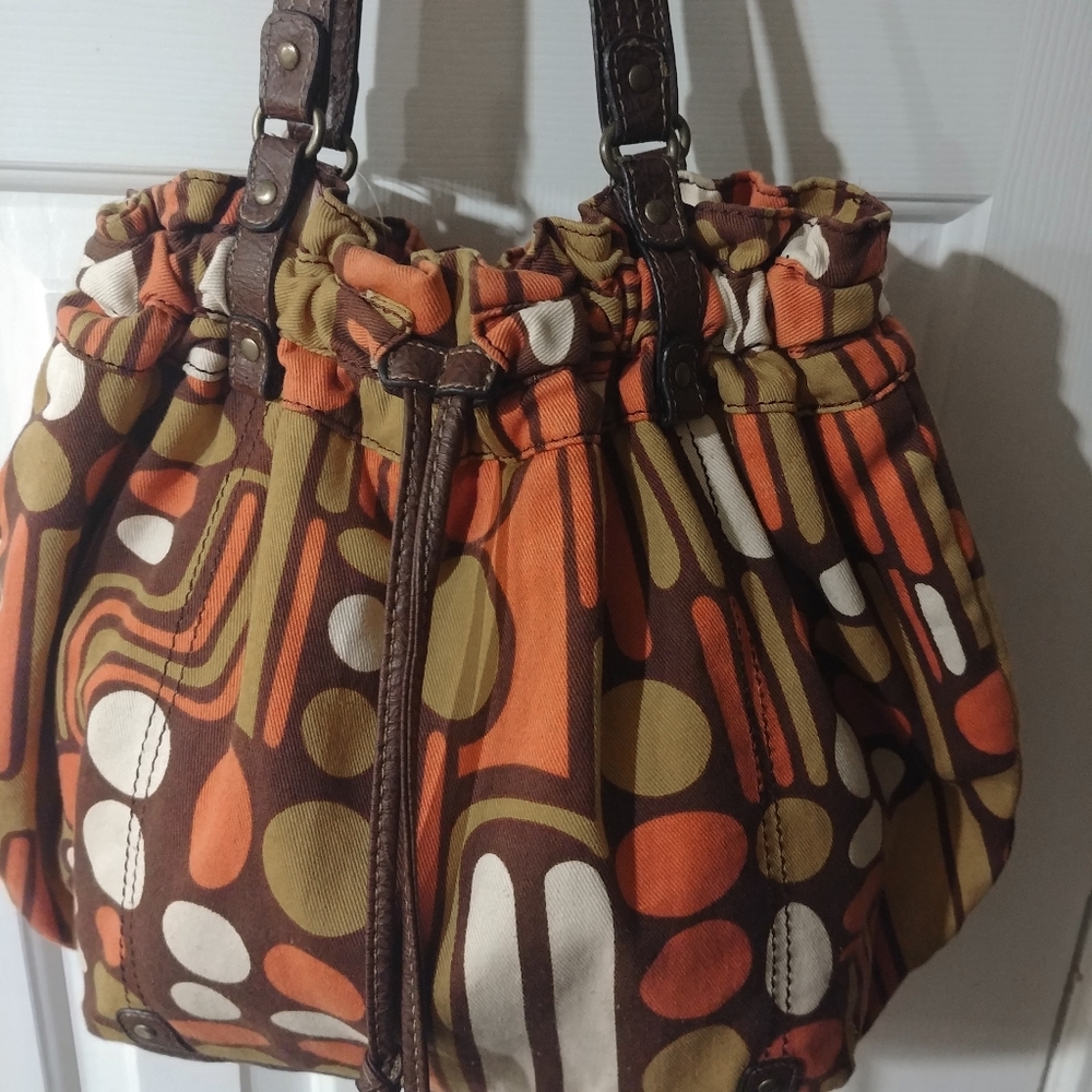 Draw Stap Cotton Hobo Bag Autumn Colors